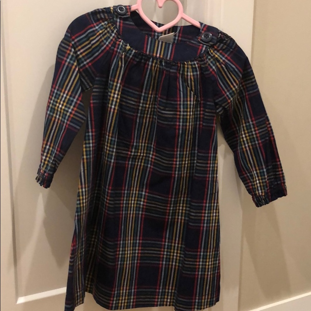 NWT Hanna Andersson Long Sleeve Plaid Dress